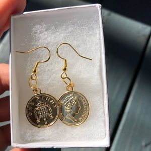 Gold earrings